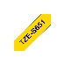 Наклейка ламинированная повышенной адгезии Brother TZe-S651 (24 мм черн/желт, аналог TZ-S651), фото 1