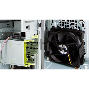 Корпус MiniTower INWIN EFS712BL RB-S450T7-0 USB3.0x2+USB2.0x2+A(HD)+front fan holder + Screwless