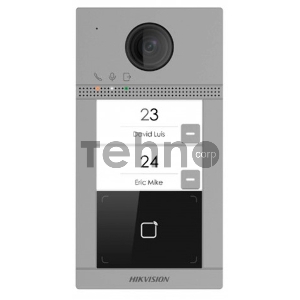 Видеопанель Hikvision DS-KV8213-WME1(B)/Flush цветной сигнал Видеопанель Hikvision DS-KV8213-WME1(B)/Flush цветной сигнал