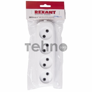 Колодка 4 гнезда без заземления REXANT