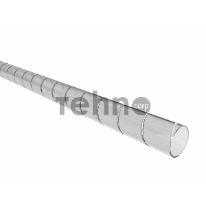 Кабельный спиральный бандаж REXANT, диаметр 12 мм, длина 2 м (SWB-12), прозрачный