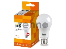 Лампа Iek LLE-A60-15-230-30-E27 светодиодная ECO A60 шар 15Вт 230В 3000К E27 IEK