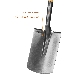 Лопата штыковая Зубр ФАВОРИТ, прямоугольная, деревянный черенок с рукояткой, проф 4-39513_z02, фото 2