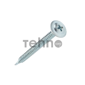 Саморез с прессшайбой ПШС сверло 4,2х50, пакет (400 шт/уп) KRANZ