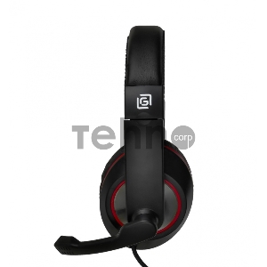 Гарнитура Oklick HS-L390G DRAGON black/red 1.8m (JD-728S)