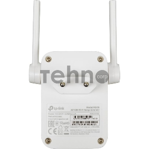 Двухдиапазонный усилитель беспроводного сигнала TP-Link (ретранслятор), 867 Мбит/с на 5 ГГц + 300 Мбит/с на 2,4 ГГц  (SOHO RE305) поставляется без кабеля RJ-45