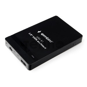 Внешний корпус 2.5 Gembird EE2-U31S-2, чёрный, USB Type-c, SATA, алюминий