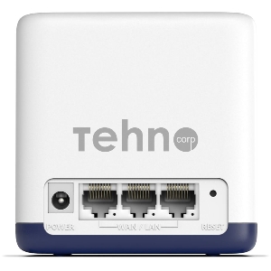 Система Mercusys MESH AC1900 Whole Home Mesh Wi-Fi System, 3× Internal Antennas, 3×GB ports (WAN/LAN) (2-pack)