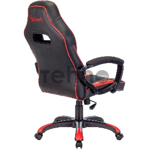Кресло игровое A4TECH Bloody GC-250, на колесиках, искусственная кожа/ткань, черный/красный
