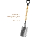 Лопата штыковая Зубр ФАВОРИТ, прямоугольная, деревянный черенок с рукояткой, проф 4-39513_z02, фото 3