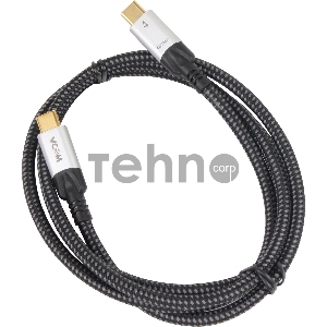Кабель USB4 TCM--TCM, 5K@60Hz, 40GBps, PD 240W, 5A, VCOM, 1.2м