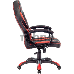 Кресло игровое A4TECH Bloody GC-250, на колесиках, искусственная кожа/ткань, черный/красный