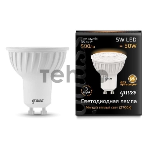 Лампа светодиодная GAUSS 101506105 LED MR16 GU10 5W 3000K