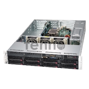 Платформа SuperMicro 5029P-WTR noCPU(1)Scalable/TDP 70-205W/ no DIMM(6)/ SATARAID HDD(8)LFF/ 2x10GbE/ 4xFH, 1xLP, M2/ 2x500W