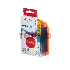 Струйный картридж Sakura 2044C001 (481XL Cyan) для Canon, голубой, 12 мл., 820 к.