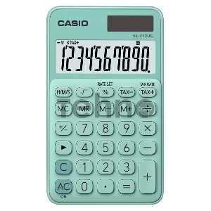 Калькулятор карманный Casio зеленый 10-разр.