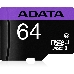 Флеш карта microSDXC 64GB ADATA  UHS-1 CL10 (AUSDX64GUICL10-RA1) + SD adaptor, фото 9