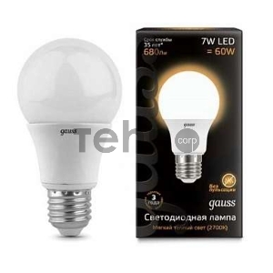 Лампа светодиодная GAUSS 102502107  LED A60 E27 7W 2700K