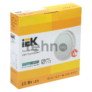 Светильник Iek LDPO0-4003-15-4000-K01  LED ДПО 4003 15Вт IP54 4000K круг белый IEK