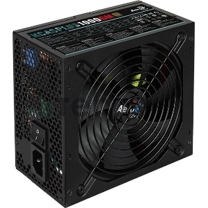 Блок питания Aerocool ATX 1000W KCAS PLUS 1000GM V2 (24+8+4+4pin) APFC 140mm fan 10xSATA Cab Manag RTL