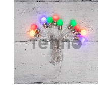Гирлянда светодиодная «Мини-лампочки» 1.5 м, 10 LED, прозрачный ПВХ, цвет свечения мультиколор, 2 х АА (батарейки не в комплекте) NEON-NIGHT