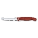 Нож кухонный Victorinox Swiss Classic (6.7831.FB) стальной столовый лезв.110мм серрейт. заточка красный блистер, фото 3