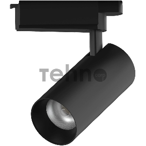Светильник трековый цилиндр 16W 1680lm 4000K 180-220V IP20 65*206мм черный линза 36º LED