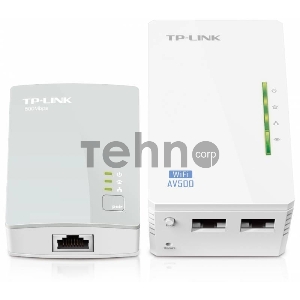 Комплект адаптеров TP-Link TL-WPA4220 KIT, AV600 Powerline с Wi-Fi N300, TL-WPA4220 (1 шт.) + TL-PA4010 (1 шт.)