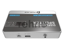 Видео разветвитель DisplayPort 4K 1-3 (4K/60 4:4:4, plug and play, Вход DP 1.2; Выход DP 1.2 - 3 шт.)
