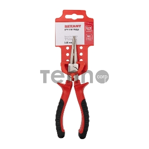 Круглогубцы REXANT 160 мм никелированные, двухкомпонентные рукоятки