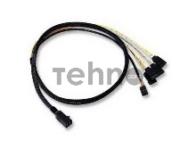  Кабель ACD-SFF8643-SATASB-10M, INT SFF8643-to-4*SATA+SB (MiniSAS HD -to- 4*SATA+SideBand internal cable) 100cm