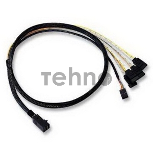 Кабель ACD-SFF8643-SATASB-10M, INT SFF8643-to-4*SATA+SB (MiniSAS HD -to- 4*SATA+SideBand internal cable) 100cm