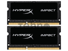 Модуль памяти Kingston SO-DIMM DDR3L 8GB 1866MHz  CL11  (Kit of 2) 1.35V HyperX Impact Black