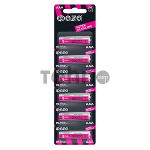 Элемент питания алкалиновый LR03 Super Alkaline BL-6 (уп.6шт) ФАZА 4895205002012
