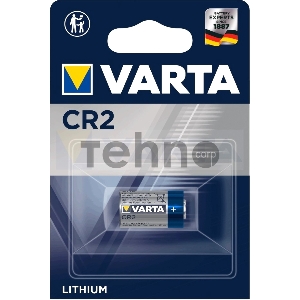 Батарейка Varta ELECTRONICS CR2 BL1 Lithium 3V (6206) (1/10/100)