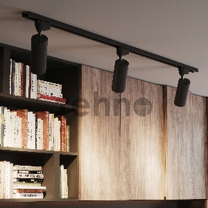 Светильник трековый цилиндр 16W 1680lm 4000K 180-220V IP20 65*206мм черный линза 36º LED