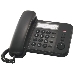 Телефон Panasonic KX-TS2352RUB (черный) {индикатор вызова,порт для доп. телеф. оборуд.,4 уровня громкости звонка}, фото 5