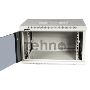 Шкаф настенный серии Pro, 9U 600x450, стеклянная дверь