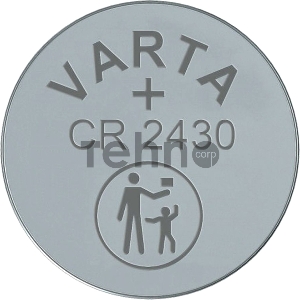 Батарейка Varta ELECTRONICS CR2430 BL1 Lithium 3V (6430) (1/10/100)