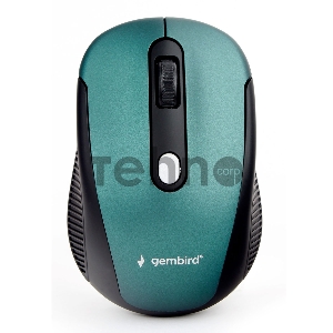 Мышь беспров. Gembird MUSW-420-2, 2.4ГГц, зеленый,soft touch, 4кн, 1600DPI, блистер Мышь беспров. Gembird MUSW-420-2, 2.4ГГц, зеленый,soft touch, 4кн, 1600DPI, блистер