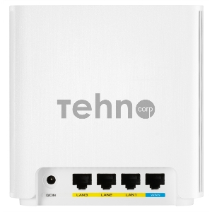 Роутер ASUS XD6 (W-1-PK) // , из 1 точек доступа, 802.11 a/b/g/n/ac/ax,  2,4 + 5 гГц, белый ; 90IG06F0-MO3R60