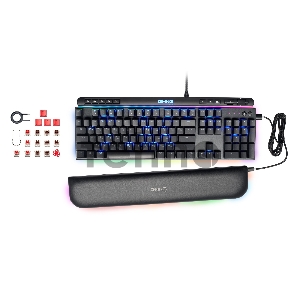 Клавиатура GMNG 999GK механическая черный/серебристый USB Multimedia for gamer LED (подставка для запястий) (1091218)