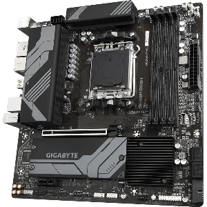 Материнская плата Gigabyte B650M DS3H, Socket AM5, AMD B650, 4xDDR5-5200, HDMI+DP+DP, 1xPCI-Ex16, 1xPCI-Ex1, 4xSATA3(RAID 0/1/10), 2xM.2, 8 Ch Audio, 2.5GLan, (4+4)xUSB2.0, (3+2)xUSB3.2, (1+1)xUSB3.2 Type-C™, 1xPS/2, mATX, RTL