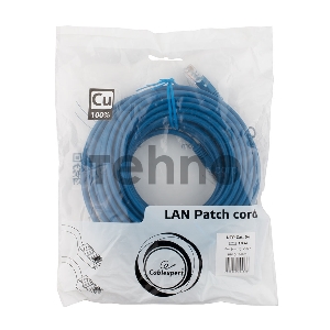 Патч-корд медный UTP Cablexpert PP10-10M/B кат.5, 10м, литой, многожильный (синий)