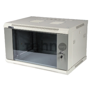 Шкаф настенный серии Pro, 9U 600x450, стеклянная дверь