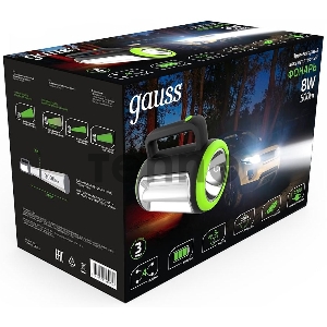 Фонарь прожекторный модель GFL603 8W 400lm lead acid 1500mAh диммируемый LED 1/10/20