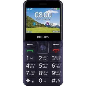 Мобильный телефон Philips E207 Xenium синий моноблок 2.31 240x320 Nucleus 0.08Mpix GSM900/1800 FM