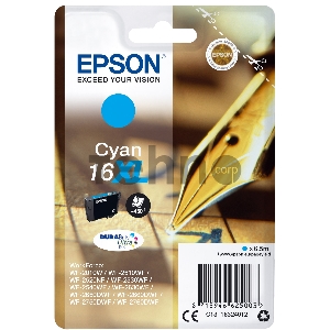 Картридж EPSON 16XL голубой повышенной емкости для WF-2010/WF-2510/WF-2540