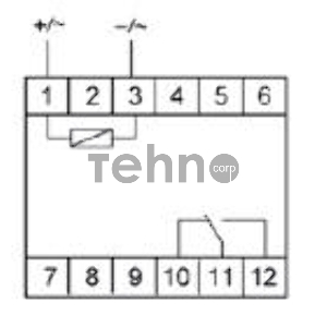 Реле промежуточное PK-1P/Un (монтаж на DIN-рейке 35мм 24В AC/DC 16А 1P IP20) F&F EA06.001.003