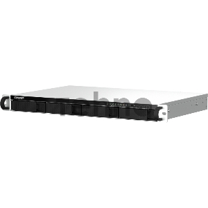 Сетевое хранилище  SMB QNAP TS-464eU-8G NAS 4 HDD trays, rackmount 1U, 1 PSU. 4-core Intel Celeron N5105/N5095 2.0-2.9 GHz, 8 GB RAM, 2x2.5GbE, 2xUSB 3.2 Gen 2 (10Gbps), 2xUSB 2.0, 1xHDMI, 2xM.2 PCIe Gen 3 x1 slots , W/o rail kit RAIL-B02